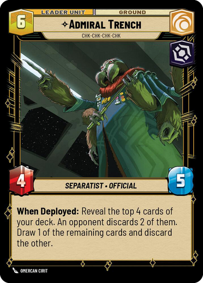 【JTL014/EN】Admiral Trench - Chk-chk-chk-chk