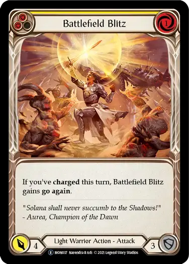 【U-MON037/EN】Battlefield Blitz[Yellow]