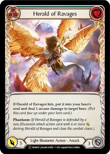 【U-MON019/EN】Herald of Ravages[Blue]