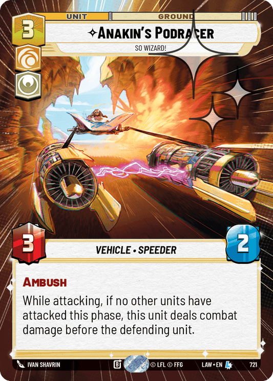 【LAW721/EN】Anakin's Podracer - So Wizard! (Hyperspace/Foil)