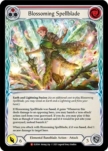 【ELE064/EN/RF】Blossoming Spellblade