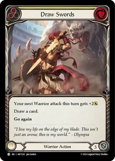 【HVY122/EN】Draw Swords/抜剣[Yellow]