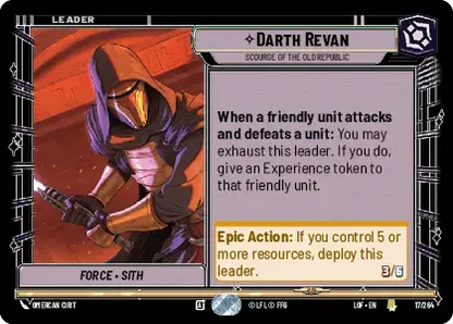 【LOF017/EN】Darth Revan - Scourge of the Old Republic