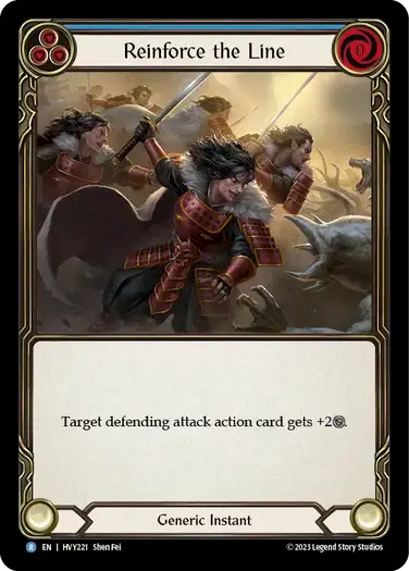 【HVY221/EN】Reinforce the Line/戦線の強化[Blue]