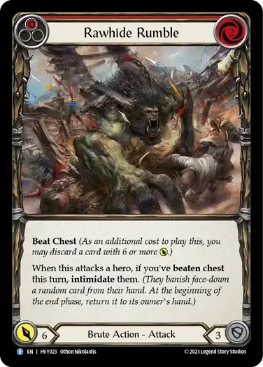 【HVY023/EN】Rawhide Rumble/凄惨な乱闘[Red]