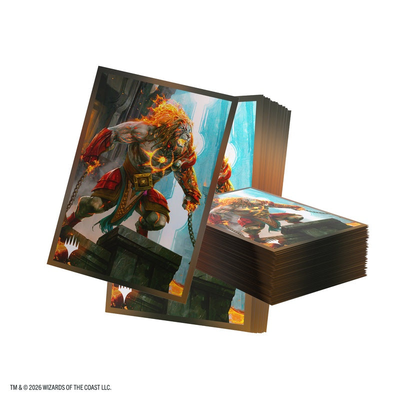【GAMEGENIC】Magic: The Gathering | REALITY FRACTURE PREMIUM ART SLEEVES - AJANI, PATH OF VENGEANCE※配送方法はゆうパックをご選択ください