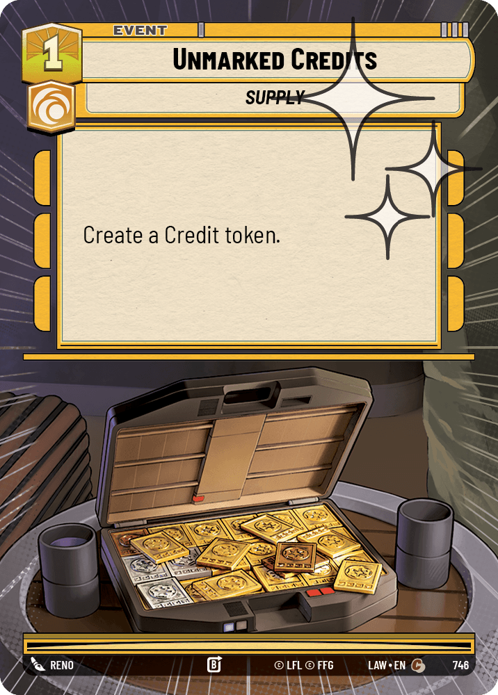 【LAW746/EN】Unmarked Credits (Hyperspace/Foil)