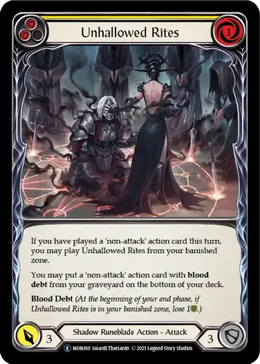 【U-MON160/EN】Unhallowed Rites[Yellow]