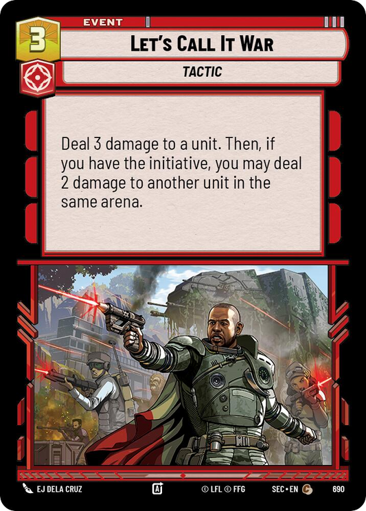 【SEC0690/EN】Let's Call It War (Foil)