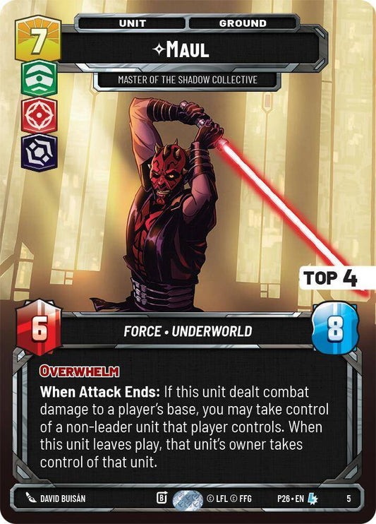 【P2605/EN】Maul - Master of the Shadow Collective(Top4 Foil)