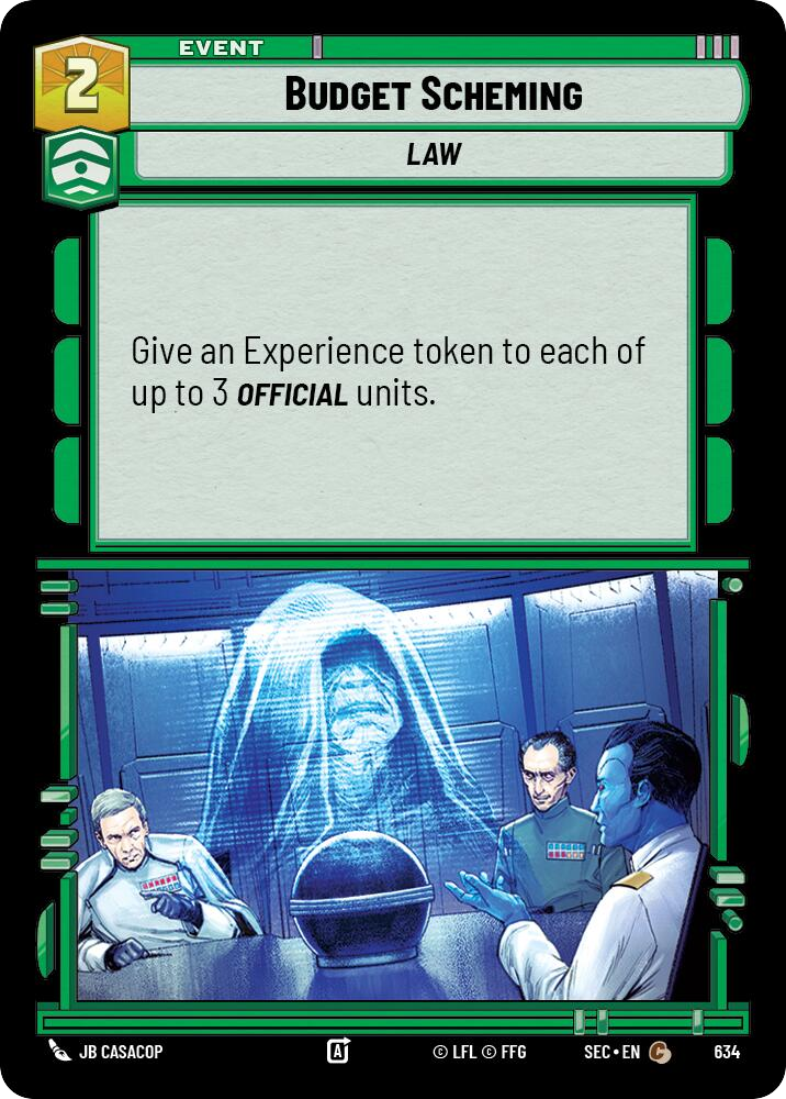 【SEC0634/EN】Budget Scheming (Foil)