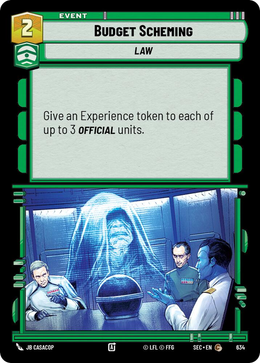 【SEC0634/EN】Budget Scheming (Foil)