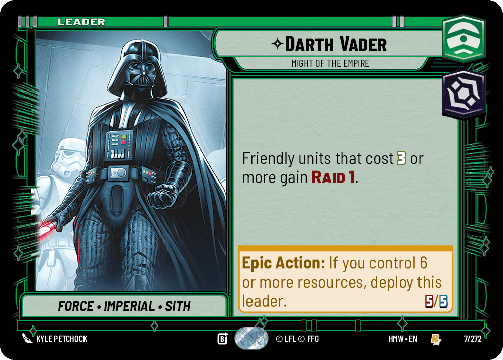 【HMW007/EN】Darth Vader - Might of the Empire