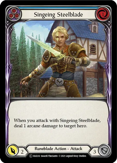 【U-ELE232/EN】Singeing Steelblade[Blue]