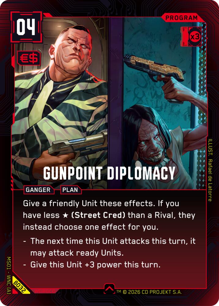 【WNCBβ032/EN】Gunpoint Diplomacy
