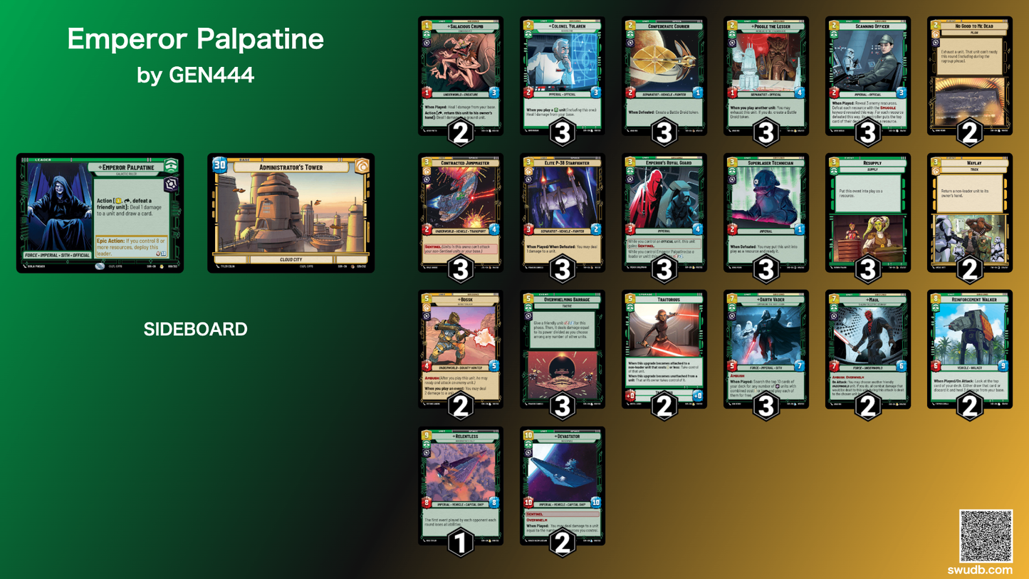 【SWU】Emperor Palpatine - オリジナルデッキ
