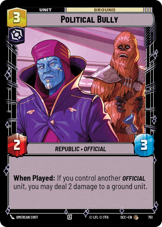 【SEC0751/EN】Political Bully (Foil)