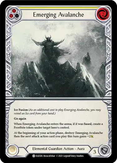 【ELE026/EN/RF】Emerging Avalanche[Yellow]