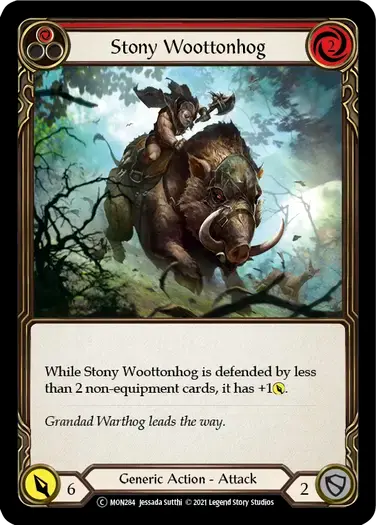 【U-MON284/EN】Stony Woottonhog[Red]