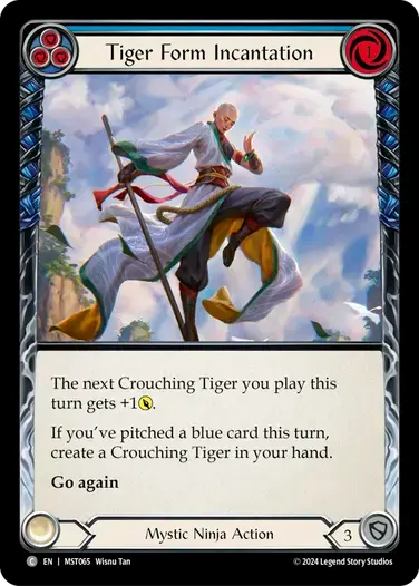 【MST065/EN】Tiger Form Incantation/虎変化の術[Blue]