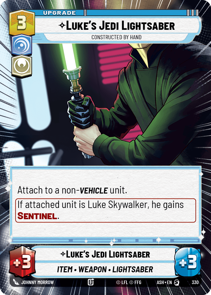 【ASH330/EN】Luke's Jedi Lightsaber - Constructed by Hand (Hyperspace)