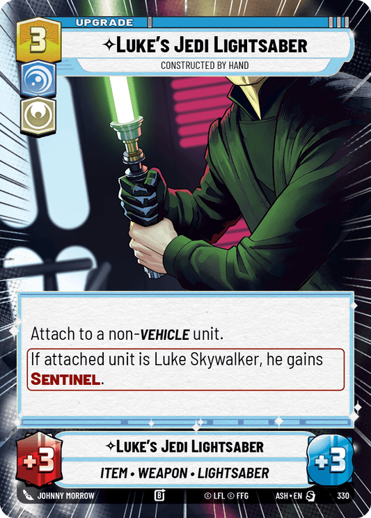 【ASH330/EN】Luke's Jedi Lightsaber - Constructed by Hand (Hyperspace)