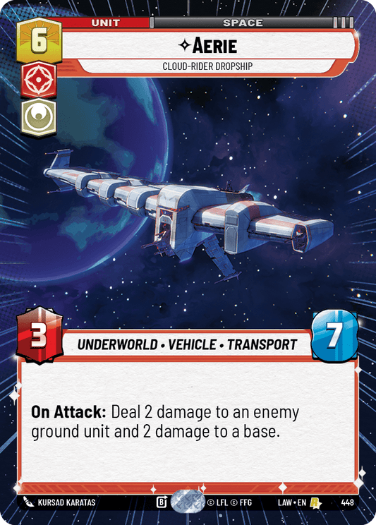 【LAW448/EN】Aerie - Cloud-Rider Dropship (Hyperspace)