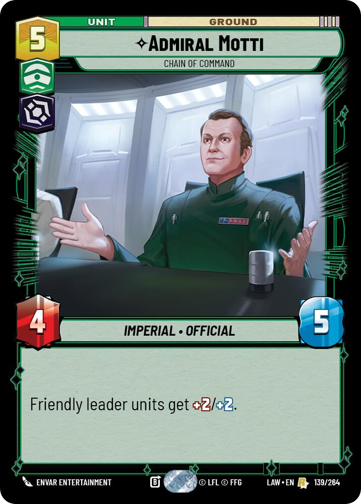 【LAW139/EN】Admiral Motti - Chain of Command
