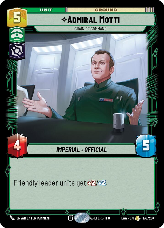 【LAW139/EN】Admiral Motti - Chain of Command