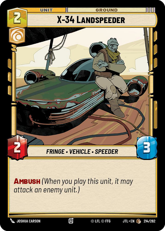 【JTL712/EN】X-34 Landspeeder(Foil)