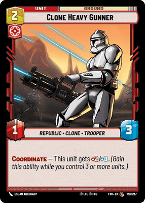 【TWI158/EN】Clone Heavy Gunner(FOIL)