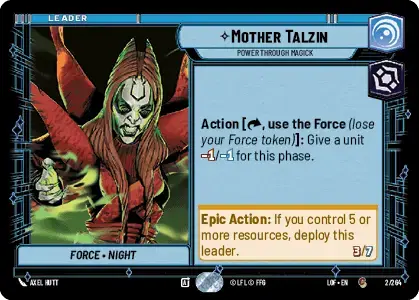 【LOF002/EN】Mother Talzin - Power Through Magick
