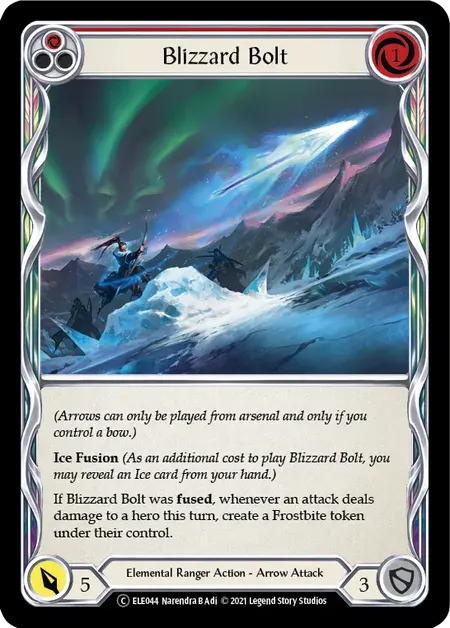 【U-ELE044/EN/RF】Blizzard Bolt[Red]