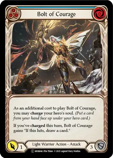 【U-MON044/EN】Bolt of Courage[Blue]