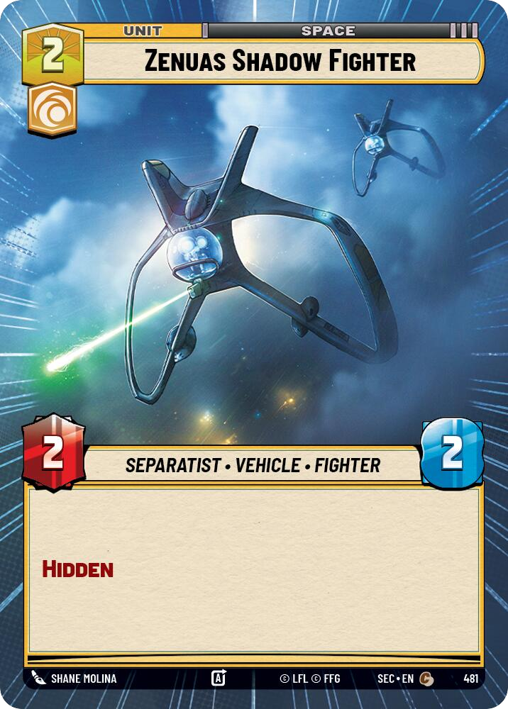 【SEC0481/EN】Zenuas Shadow Fighter (Hyperspace)