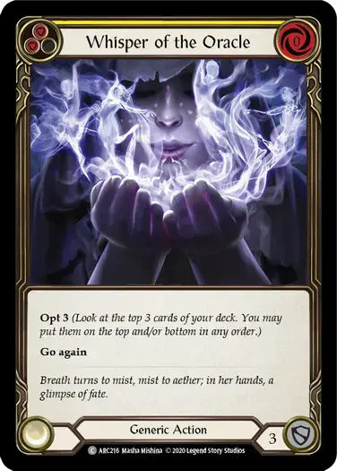【U-ARC216/EN】[RF] Whisper of the Oracle[Yellows]