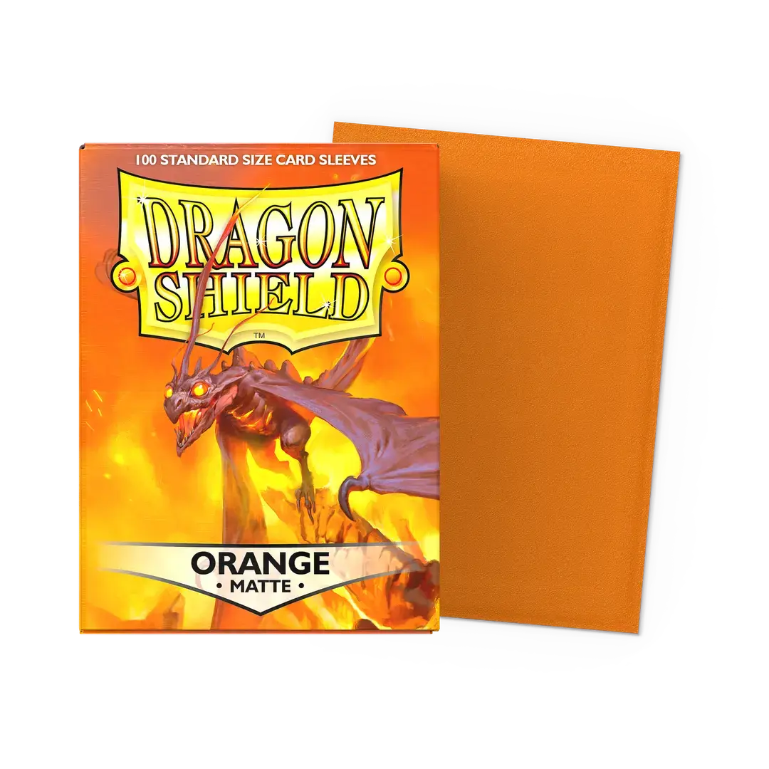 【Dragon Shield】Matte - ORANGE(スタンダードサイズ/100枚入り)※配送方法はゆうパックをご選択ください