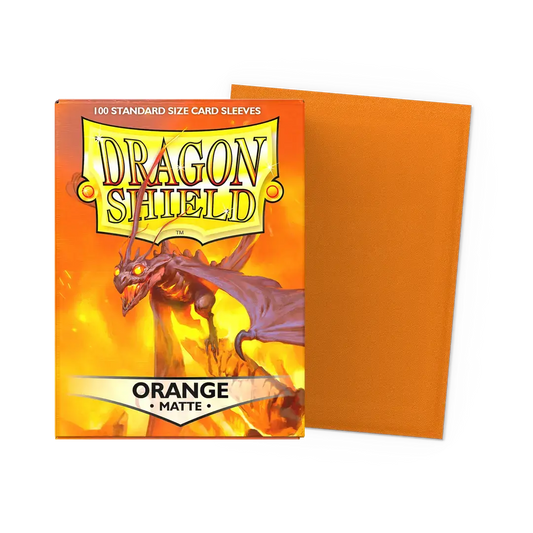 【Dragon Shield】Matte - ORANGE(スタンダードサイズ/100枚入り)※配送方法はゆうパックをご選択ください