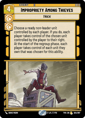 【傷あり特価】【TWI204/EN】Impropriety Among Thieves(FOIL)