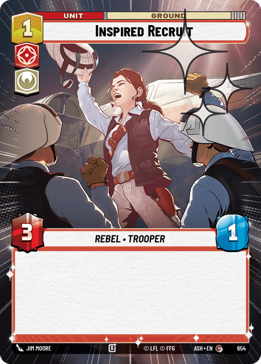 【ASH654/EN】Inspired Recruit (Hyperspace/Foil)