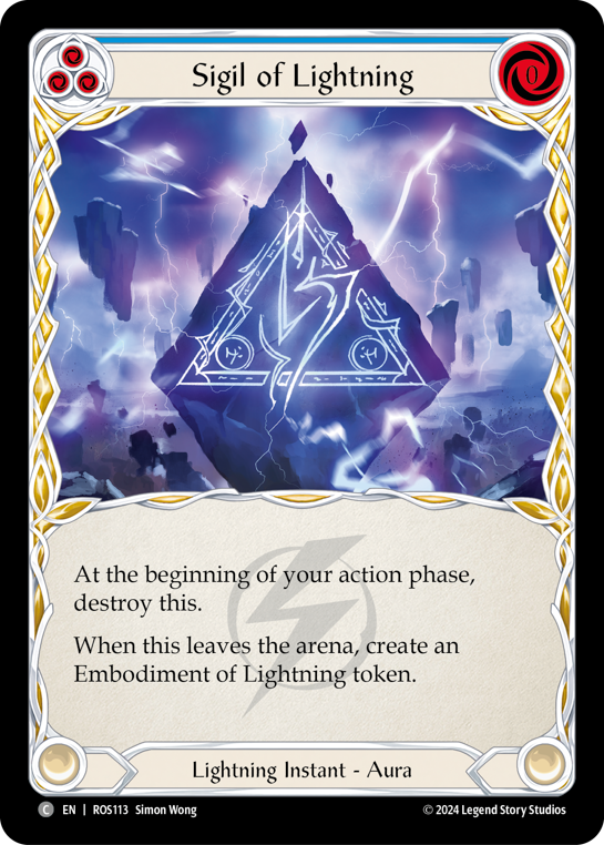 【ROS113/EN】Sigil of Lightning/稲妻の印