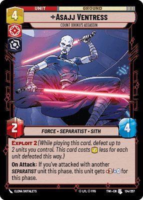 【TWI134/EN】Asajj Ventress - Count Dooku's Assassin(FOIL)