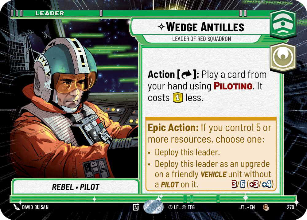 【JTL270/EN】Wedge Antilles - Leader of Red Squadron(Hyperspace)