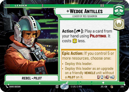 【JTL270/EN】Wedge Antilles - Leader of Red Squadron(Hyperspace)