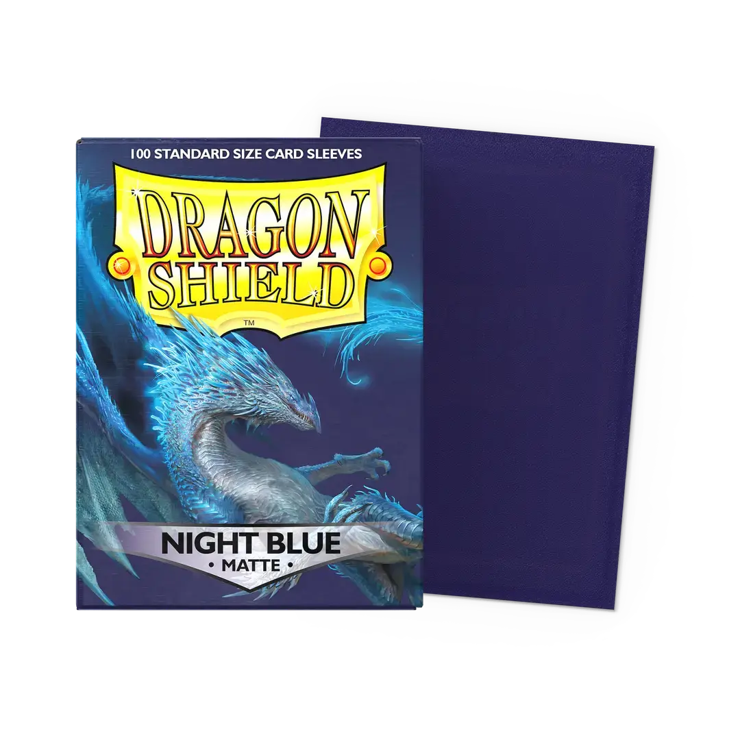 【Dragon Shield】Matte - NIGHT BLUE(スタンダードサイズ/100枚入り)※配送方法はゆうパックをご選択ください