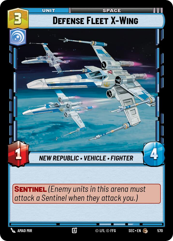 【SEC0570/EN】Defense Fleet X-Wing (Foil)