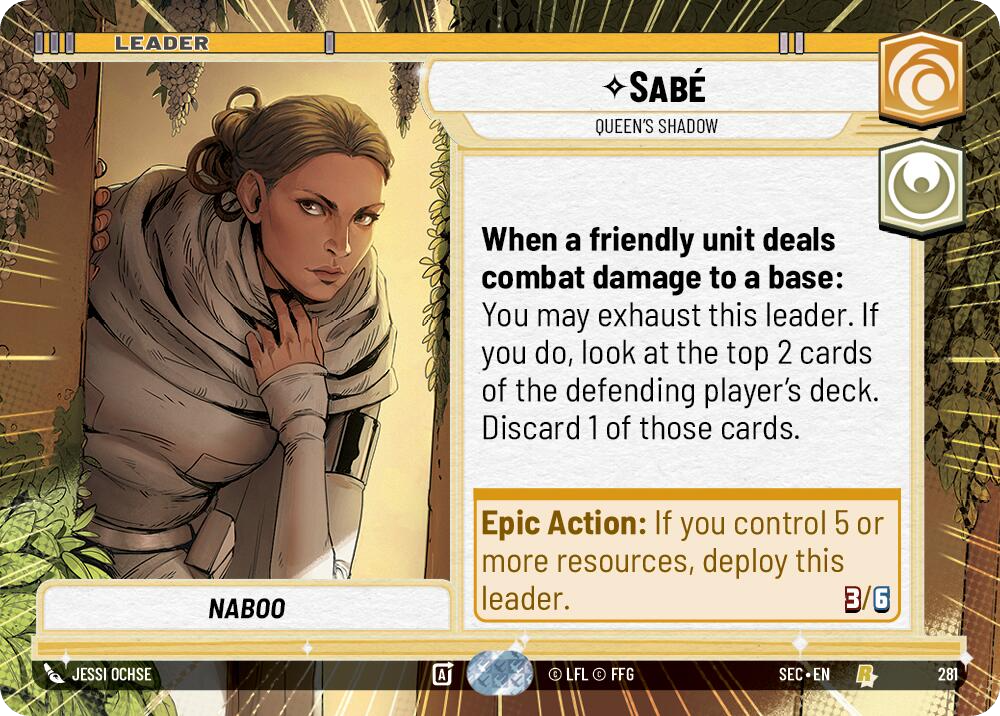 【SEC0281/EN】Sabé - Queen's Shadow (Hyperspace)