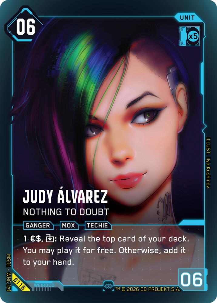 【WNCBβ116/EN】Judy Álvarez: Nothing to Doubt