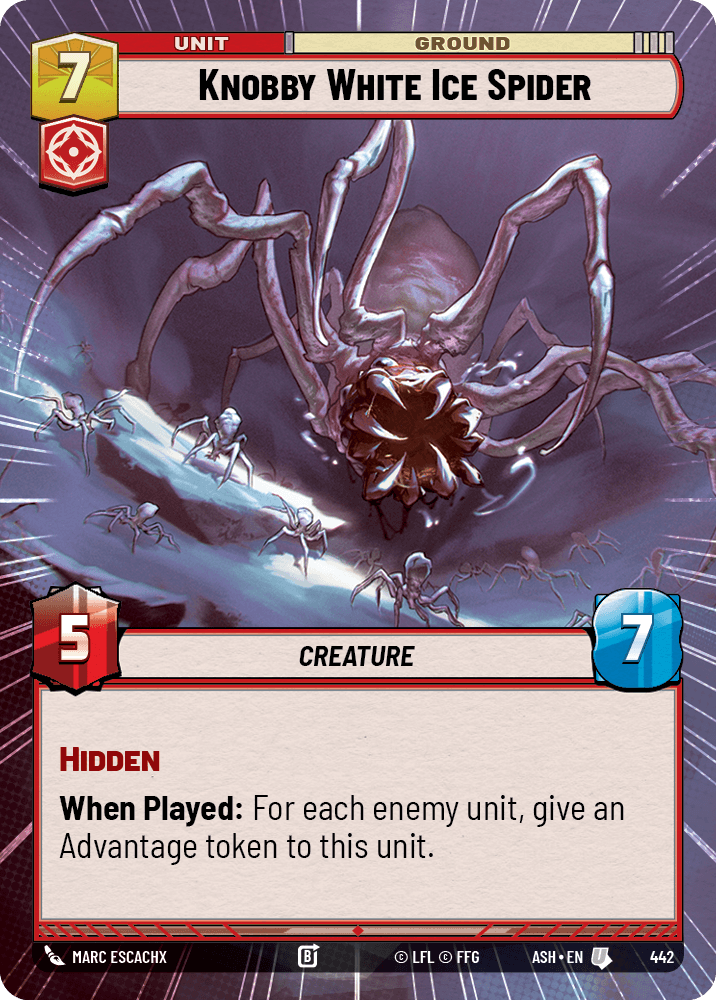 【ASH442/EN】Knobby White Ice Spider (Hyperspace)