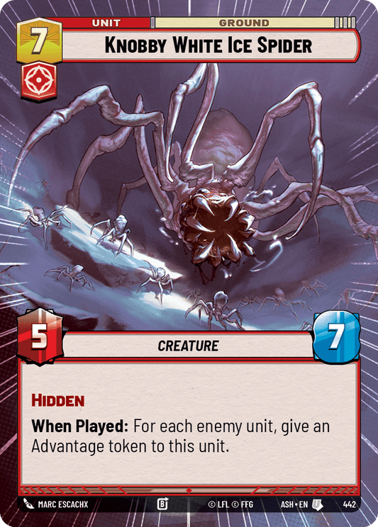 【ASH442/EN】Knobby White Ice Spider (Hyperspace)